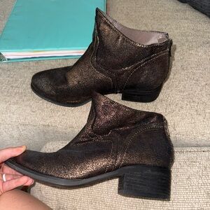 Not Rated Elegant Bronze Ankle Booties. Like new condition/worn once. Size 9